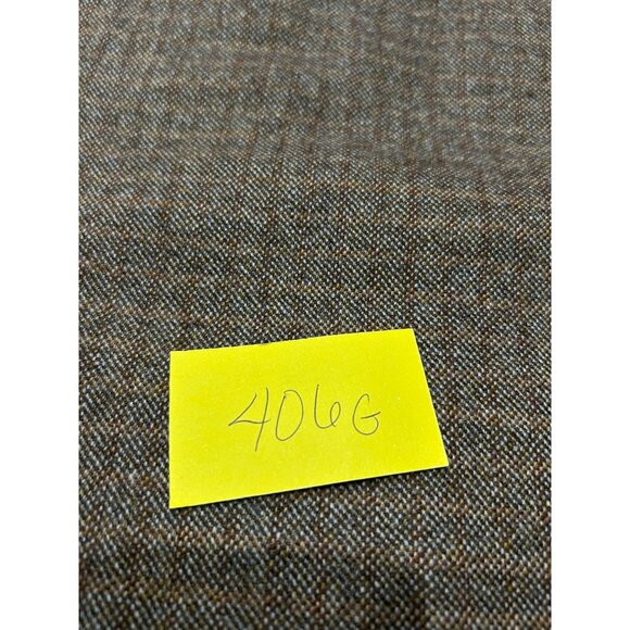 Brown Houndstooth Wool Blend Womens Pencil Skirt With Back Zipper Hook Closure - Picture 7 of 7